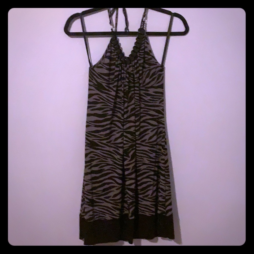Zebra print dress